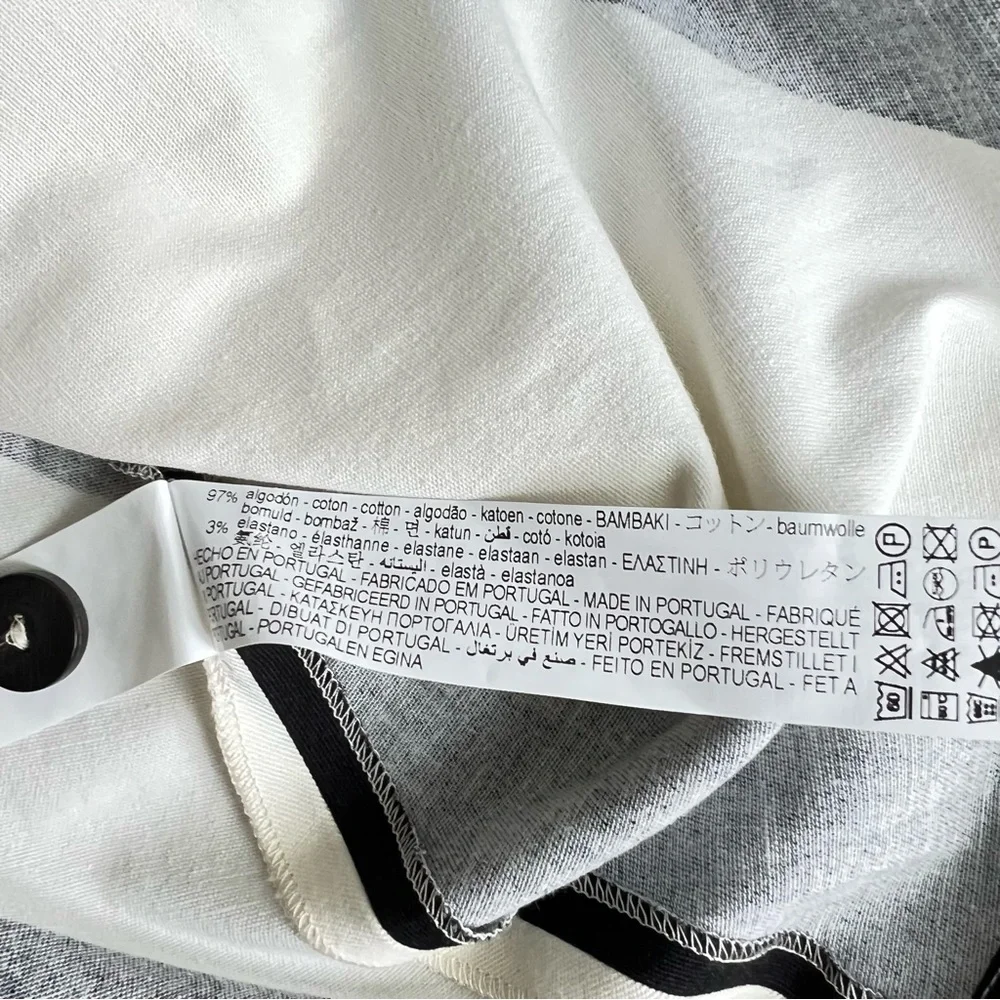 Zara Black and White Bold Dot Midi Skirt - Picture 9 of 9